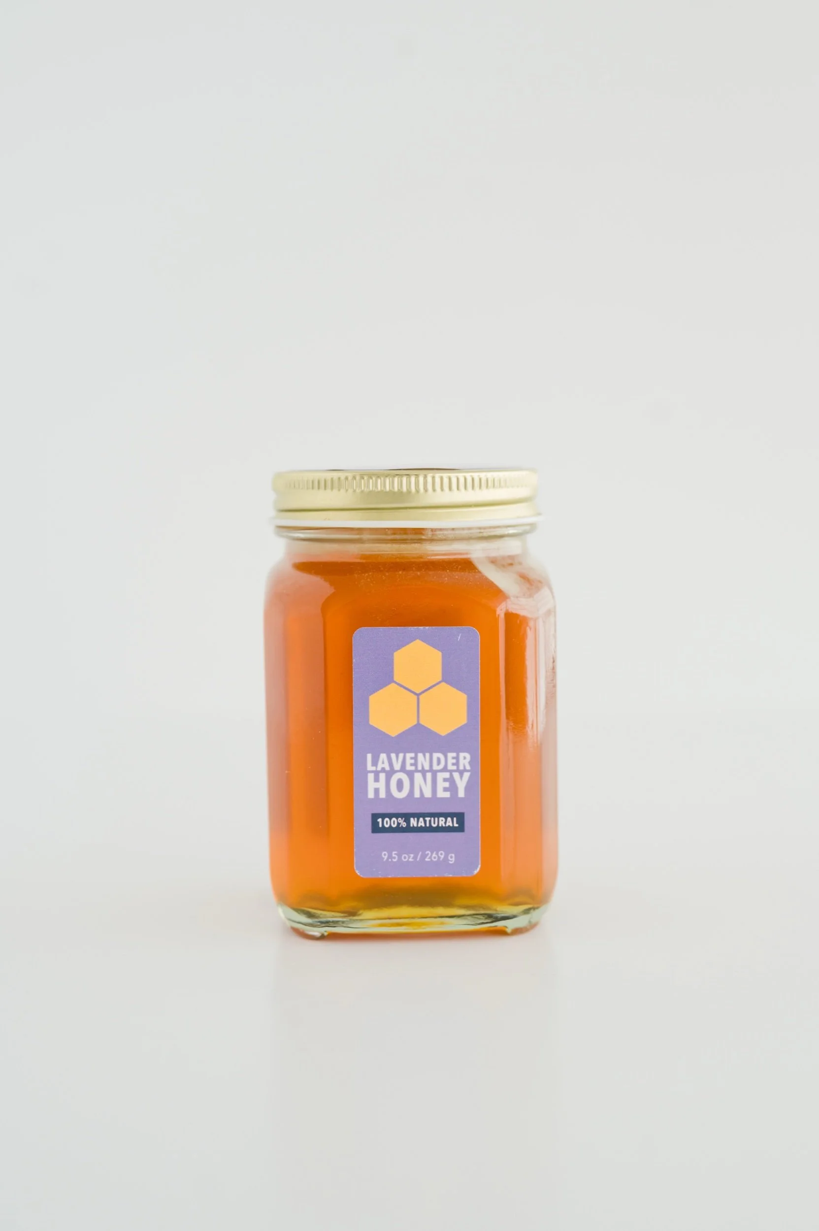 A jar of Lavender Infused Honey